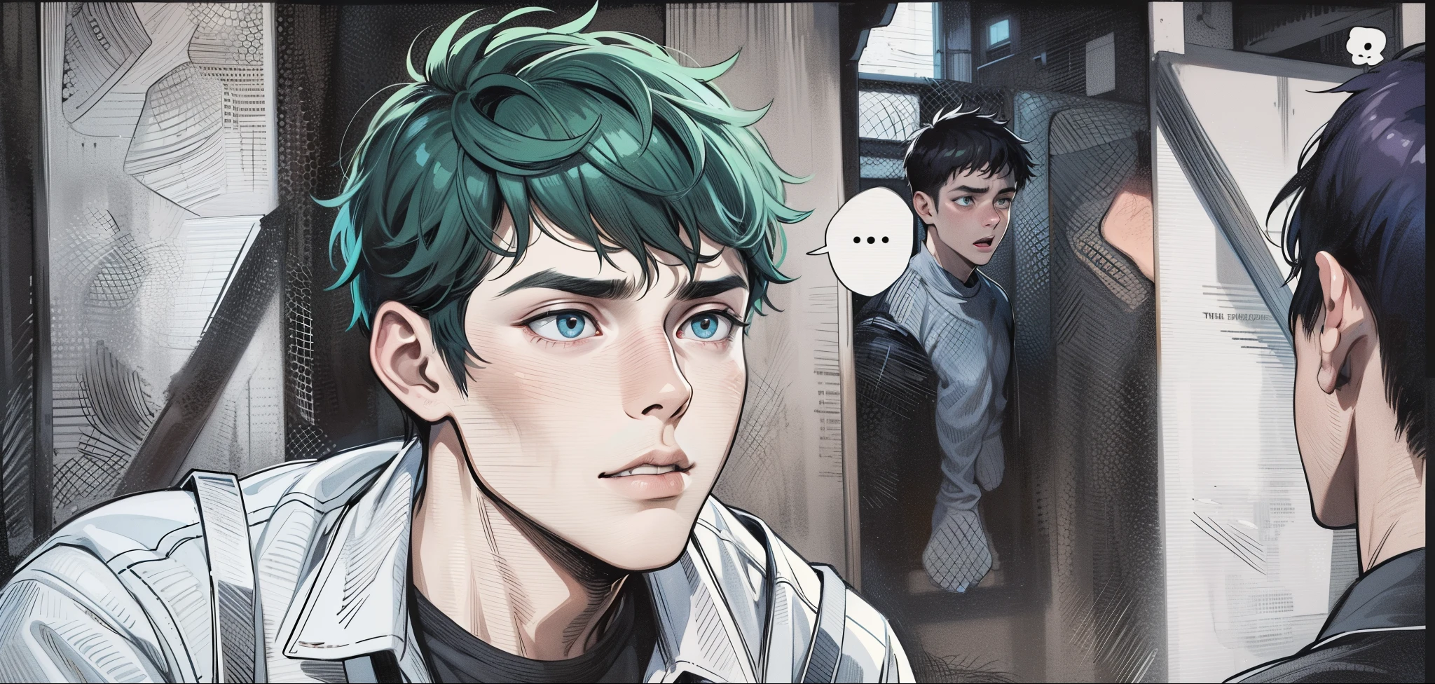 The young man is very worried, he is scared and speaks with fear, he is asking for help.