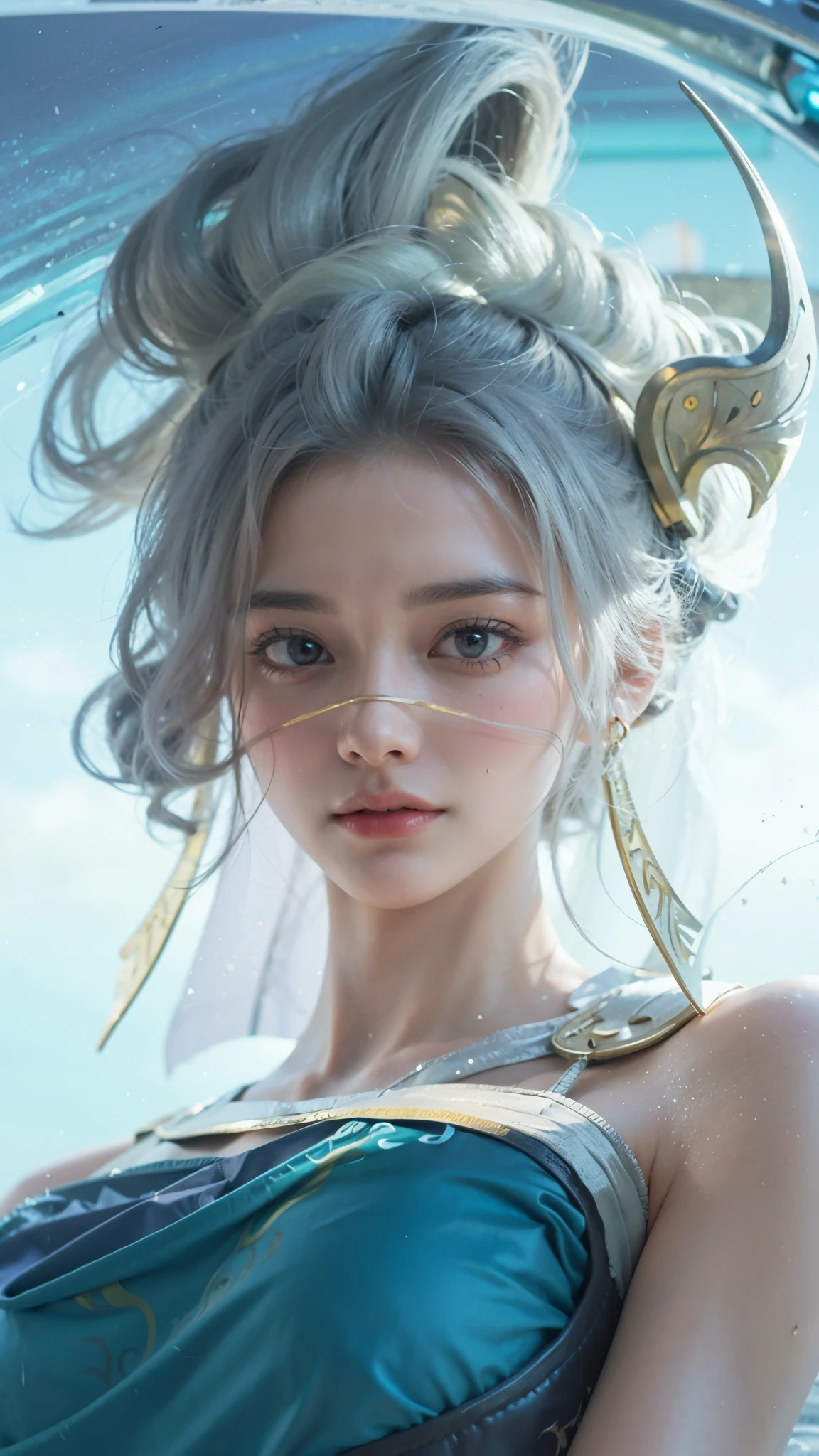 a close up of a girl or woman (K-Pop idol), detailed hair , big booobs , shadowbringers cinematic, 4 k detail fantasy, a beautiful fantasy empress, game cg, xianxia fantasy, xianxia hero, 2. 5 d cgi anime fantasy artwork, cinematic goddess close shot, ruan jia and artgerm, wow 4 k detail fantasy, hyper-detailed fantasy character, high definition, hyper- detailed,perfect, fantastic, detailed facial and body skin texture, detail vagina (pussy), detail eyes, detailed everything.