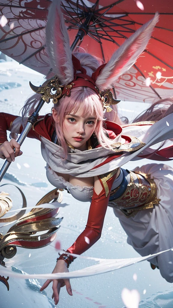a close up of a 4 girls  ,pink hair , big booobs ,  shadowbringers cinematic, 4 k detail fantasy, a beautiful fantasy empress, game cg, xianxia fantasy, xianxia hero, 2. 5 d cgi anime fantasy artwork, cinematic goddess close shot, ruan jia and artgerm, wow 4 k detail fantasy, hyper-detailed fantasy character, high definition, hyper- detailed,perfect, fantastic, detailed facial and body skin texture, detailed vagina (pussy), detailed costume (outfit),not different!.