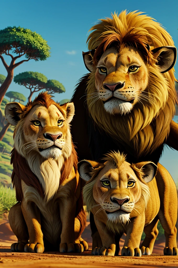 Image of Timon and Pumbaa from the animated Lion King movie 