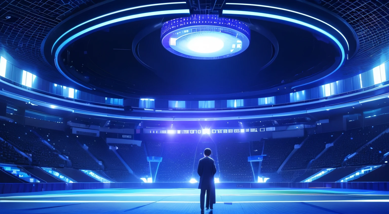 technology blue purple future technology digital future lighting scene business background,There is a virtual interface above, , holographic界面, large cyberarrays 数据holographic图, large arrays 数据holographic图, Technology and AI ,Technological transparency,holographic,计算机和holographic图, holographic显示镜头,, holographic投影 系统取消