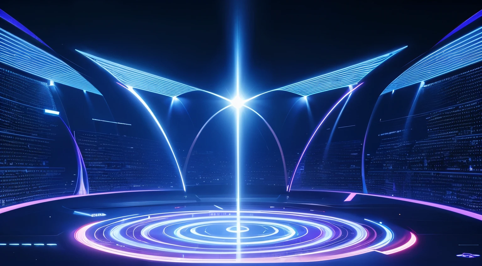 technology blue purple future technology digital future lighting scene business background,There is a virtual interface above, , holographic界面, large cyberarrays 数据holographic图, large arrays 数据holographic图, Technology and AI ,Technological transparency,holographic,计算机和holographic图, holographic显示镜头,, holographic投影 系统取消