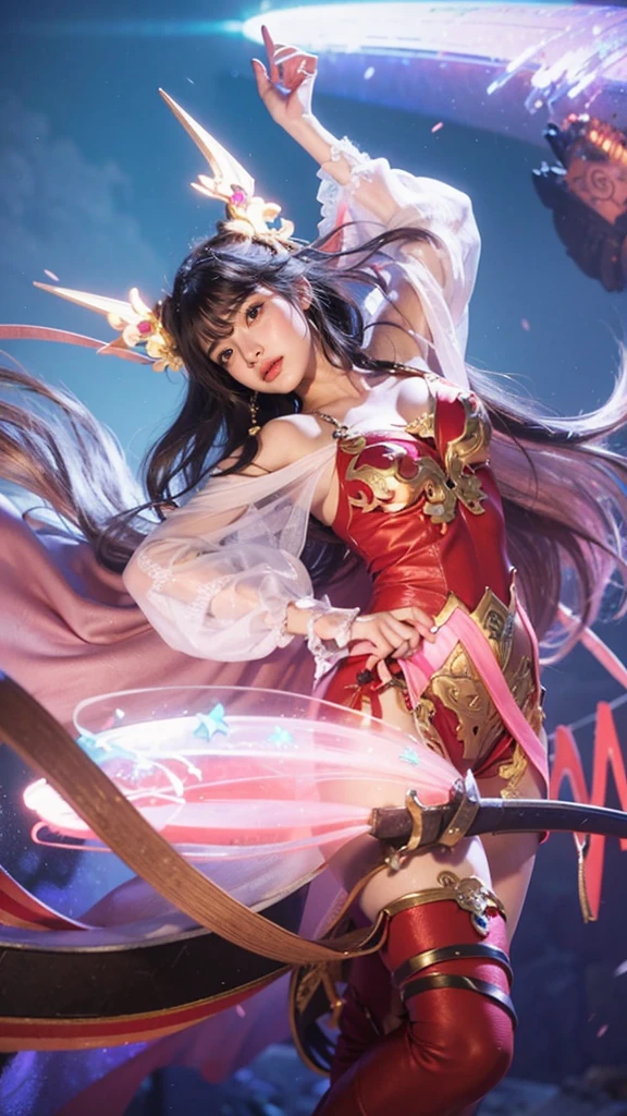 a close up of a 4 girls ,pink hair , big booobs , shadowbringers cinematic, 4 k detail fantasy, a beautiful fantasy empress, game cg, xianxia fantasy, xianxia hero, 2. 5 d cgi anime fantasy artwork, cinematic goddess close shot, ruan jia and artgerm, wow 4 k detail fantasy, hyper-detailed fantasy character, high definition, hyper- detailed,perfect, fantastic, detailed facial and body skin texture, detailed vagina (pussy), detailed costume (outfit),not different, detailed jewelry and knick-knacks. everything perfect!.