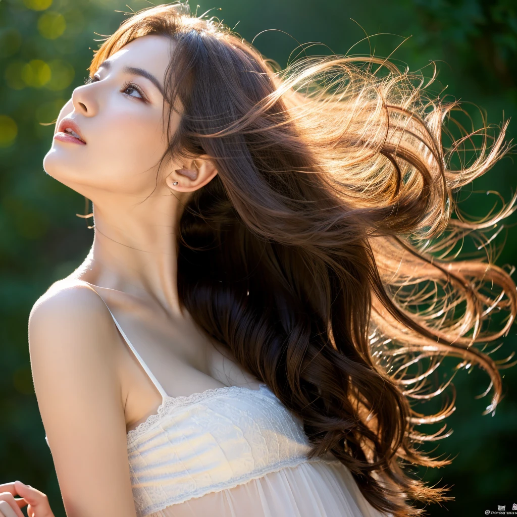 Beautiful mature woman with wavy long hair, she is alluring, Ultra-high resolution,(Realistic:1.4), ((Highest quality)), ((masterpiece)), (be familiar with),