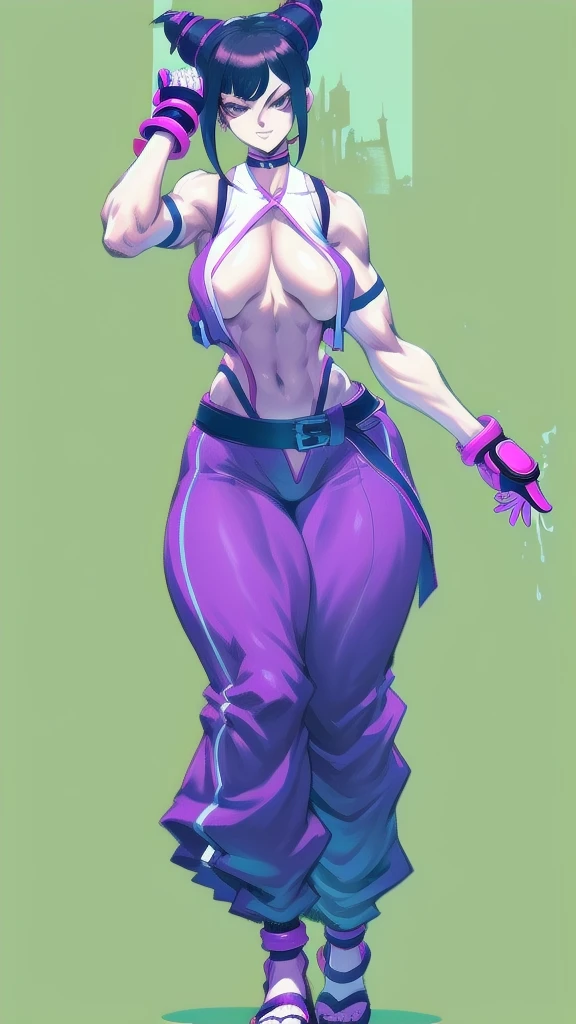 (full body), full body in image, full juri han from street fighter 6, juri han clothes, fusion of juri han street fighter 5 and juri han street fighter 6 from street fighter series, full woman, full body, long hair, female body, curvy body, thicc body, big thighs, voluptuous body, full thick body, dinamic pose, curve body. detalied pose, body, simple background, expressive face, focus on face, line art, sketch
