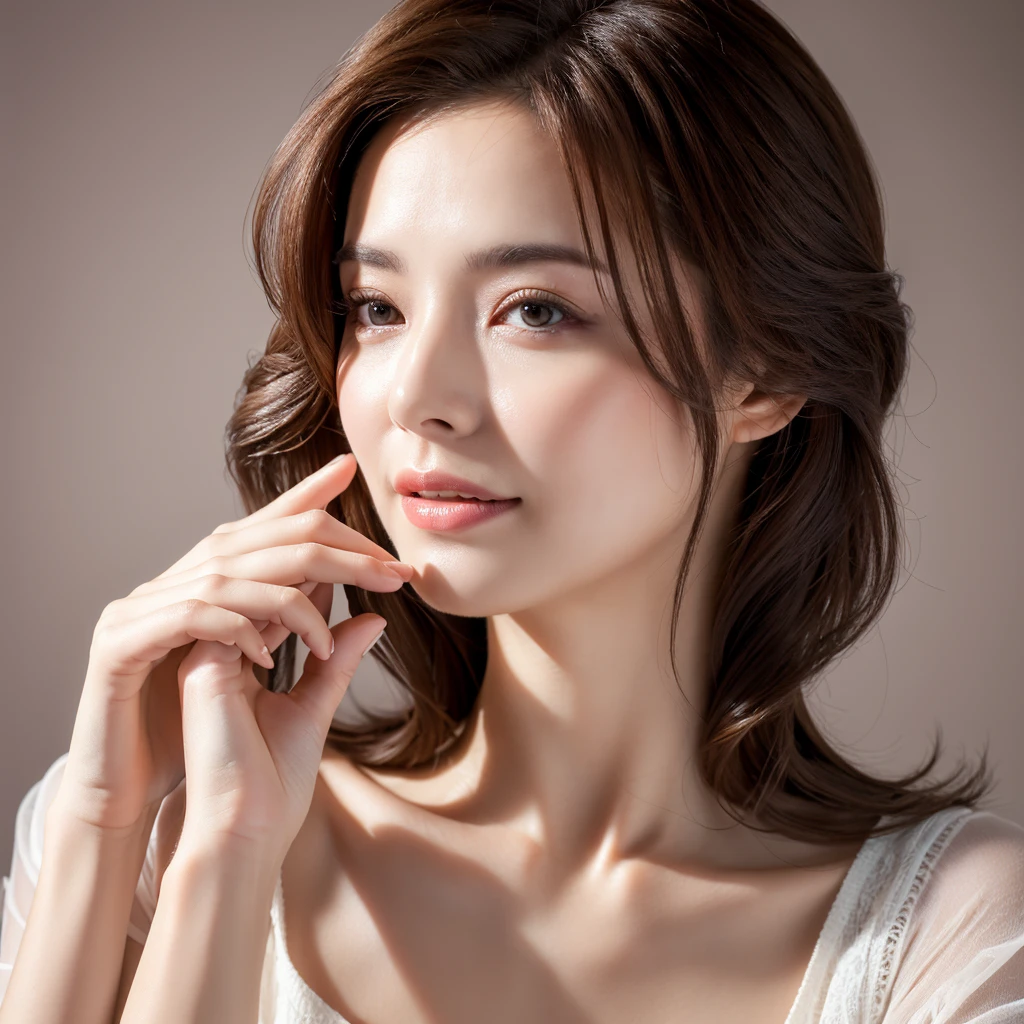 Beautiful mature woman with wavy long hair, she is alluring, Ultra-high resolution,(Realistic:1.4), ((Highest quality)), ((masterpiece)), (be familiar with),