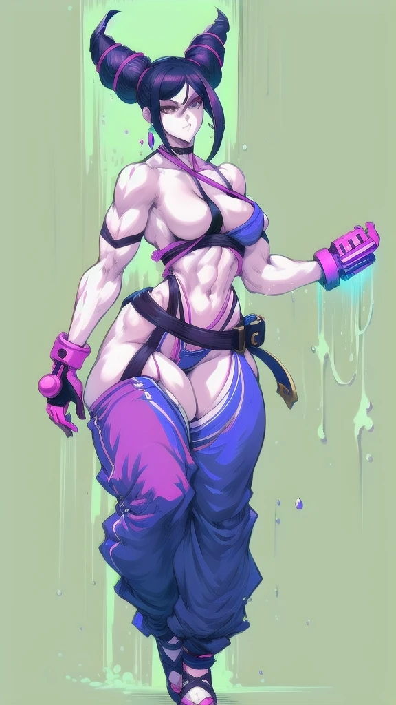 (full body), full body in image, full juri han from street fighter 6, juri han clothes, fusion of juri han street fighter 5 and juri han street fighter 6 from street fighter series, full woman, full body, long hair, female body, curvy body, thicc body, big thighs, voluptuous body, full thick body, dinamic pose, curve body. detalied pose, body, simple background, expressive face, focus on face, line art, sketch
