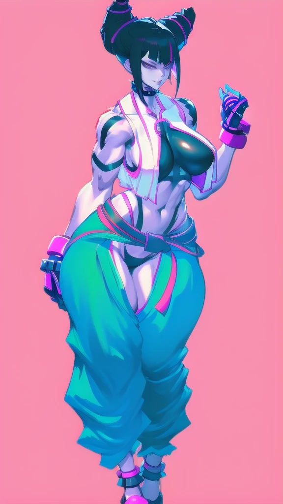 (full body), full body in image, full juri han from street fighter 6, juri han clothes, fusion of juri han street fighter 5 and juri han street fighter 6 from street fighter series, full woman, full body, long hair, female body, curvy body, thicc body, big thighs, voluptuous body, full thick body, dinamic pose, curve body. detalied pose, body, simple background, expressive face, focus on face, line art, sketch
