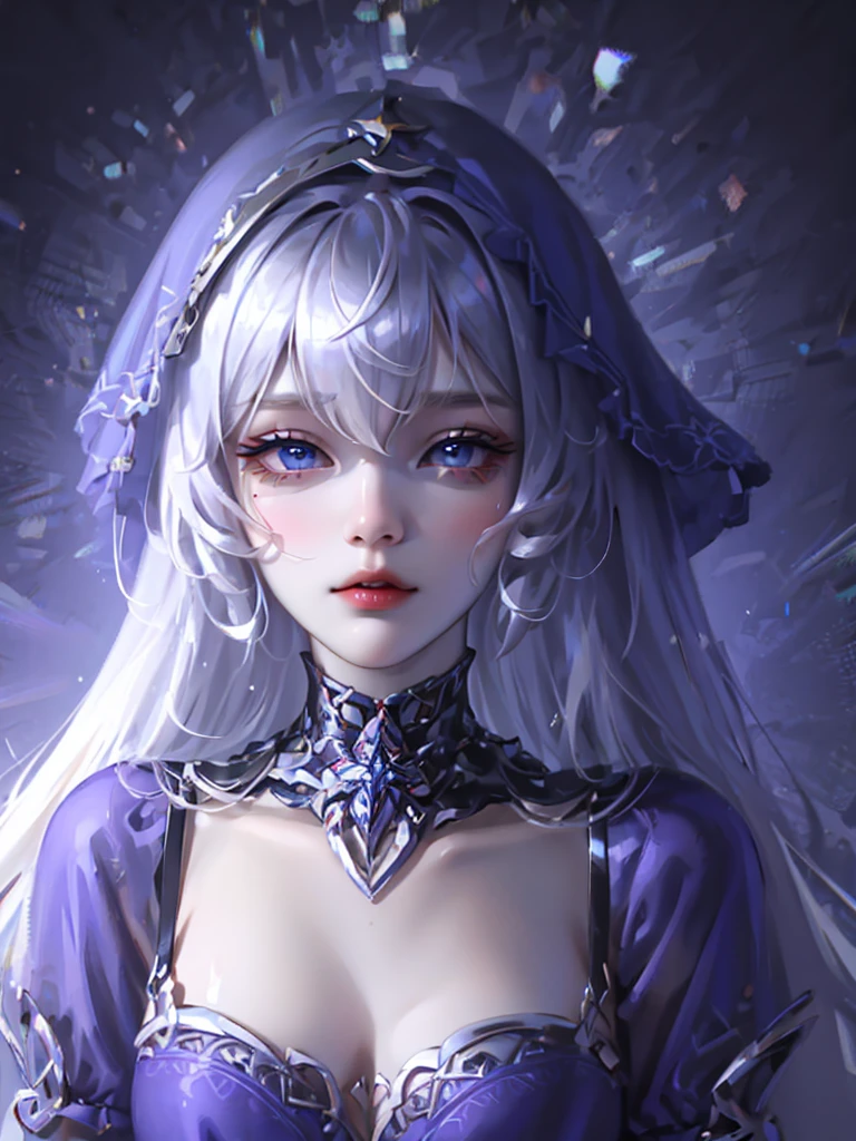 Unbeatable beauty, Skin is firm and shiny, bangs between eyes, Shiny straight beautiful platinum blonde, Silky extra long straight hair, Eyeliner, Sexy beautiful innocent 14 year old, HD big big beautiful bright blue eyes, beautiful cute girl, baby face, short sleeve