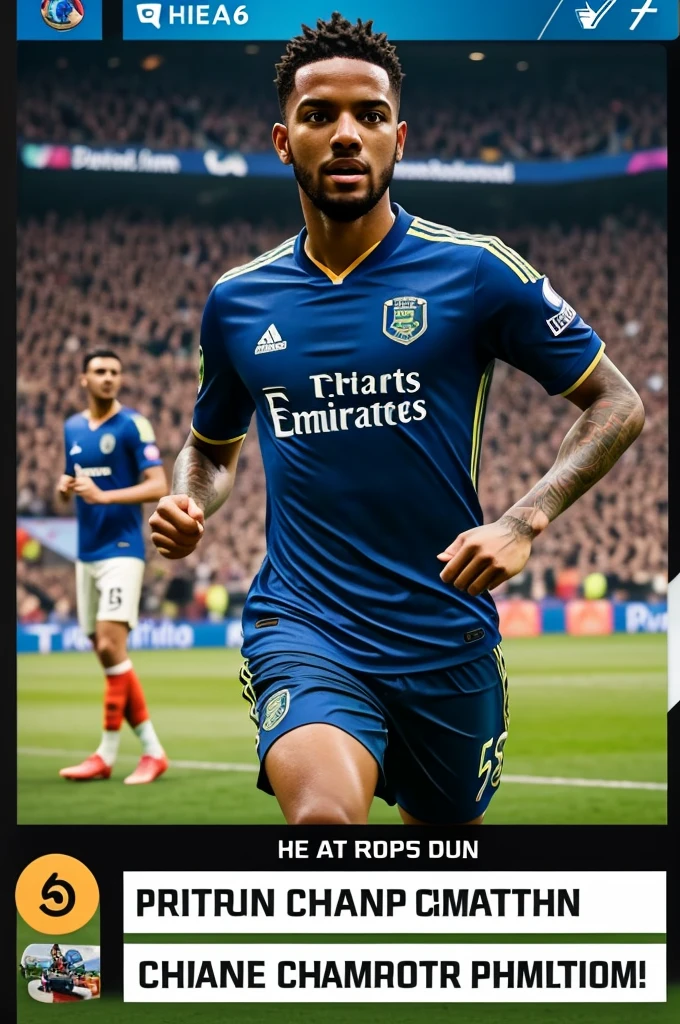 Create a post for an Instagram story It is to promote a fut 6 championship called Brito's League, do it professionally