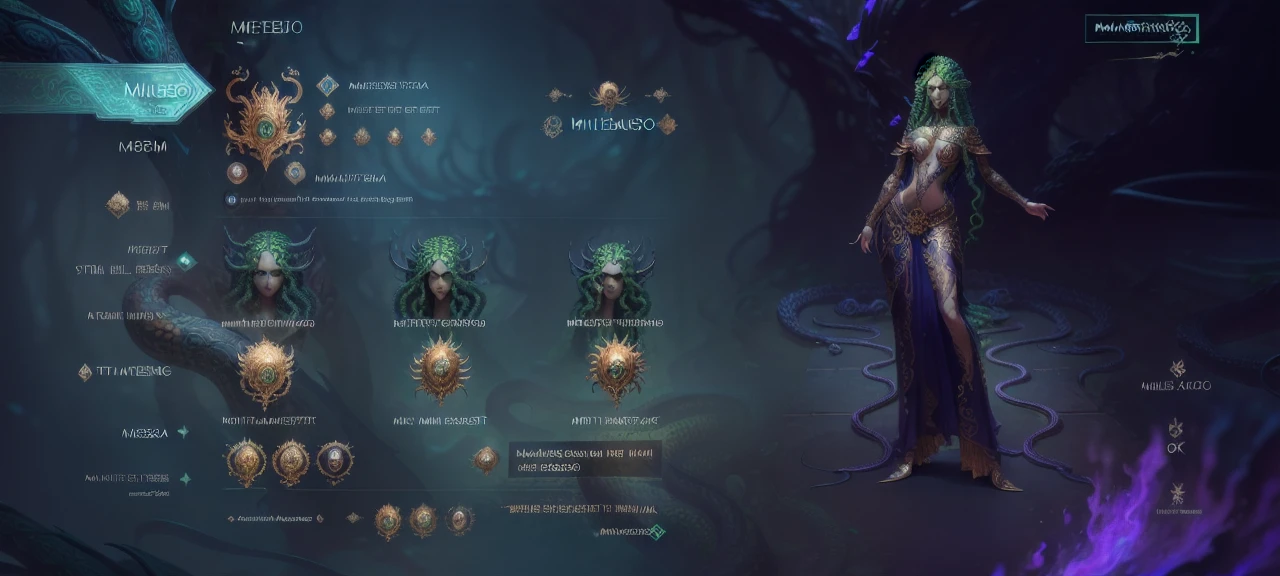 ((best quality)), ((masterpiece)), ((realistic)), Medusa, full body, the hair is composed of countless small snakes, green eyes, female face, metal carved top, royal aura, trend on artstation , sharp focus, studio photo, intricate detail, very detailed, detailed eye, illustration, very detailed, sharp focus, digital render, professional, 4k