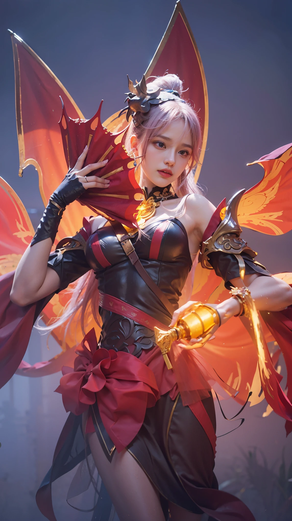 a close up of a 4 girls ,pink hair , big booobs , shadowbringers cinematic, 4 k detail fantasy, a beautiful fantasy empress, game cg, xianxia fantasy, xianxia hero, 2. 5 d cgi anime fantasy artwork, cinematic goddess close shot, ruan jia and artgerm, wow 4 k detail fantasy, hyper-detailed fantasy character, high definition, hyper- detailed,perfect, fantastic, detailed facial and body skin texture, detailed vagina (pussy),Honor of king,HOK.