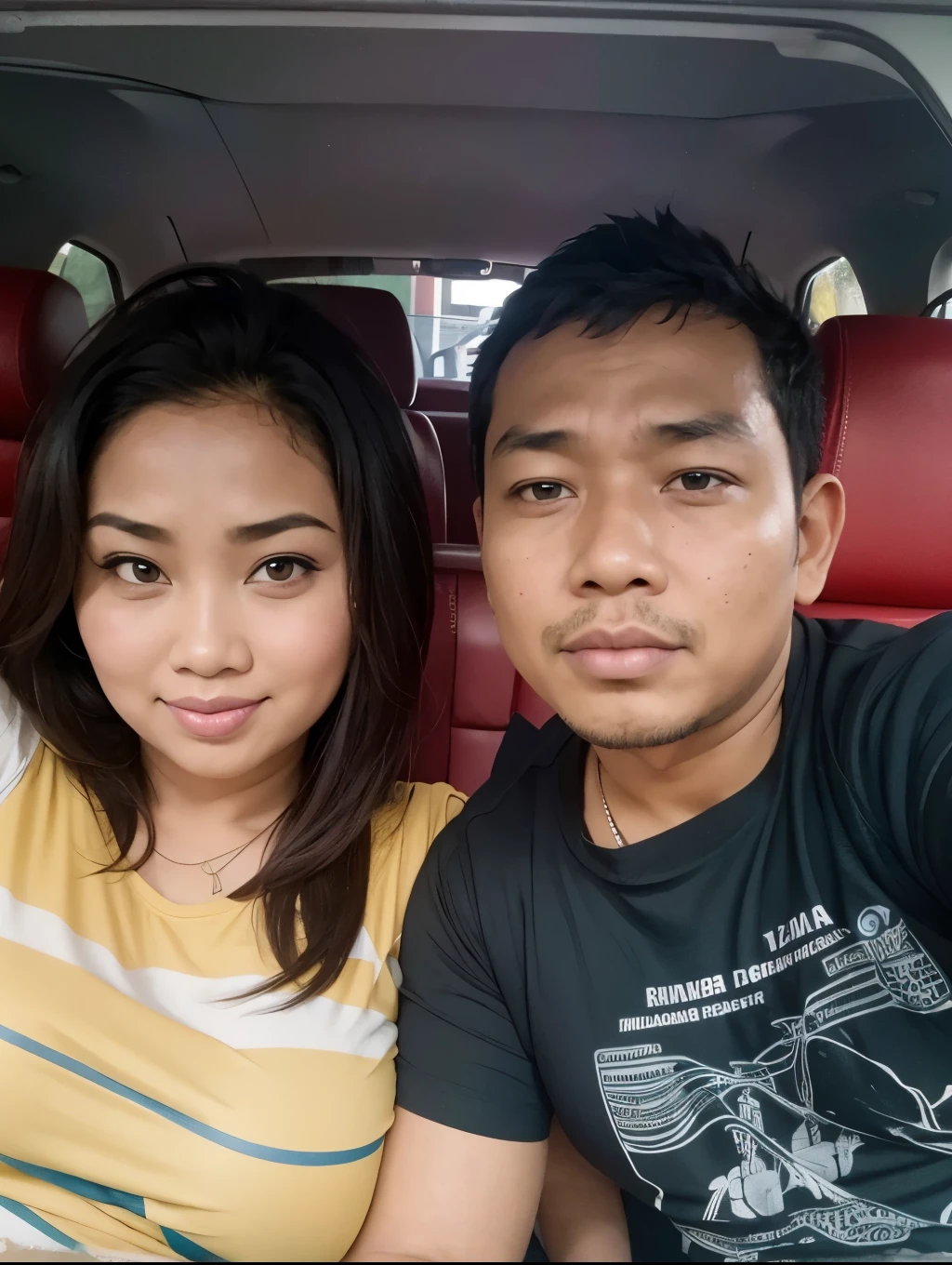 indonesia fat woman and man, (plump woman)