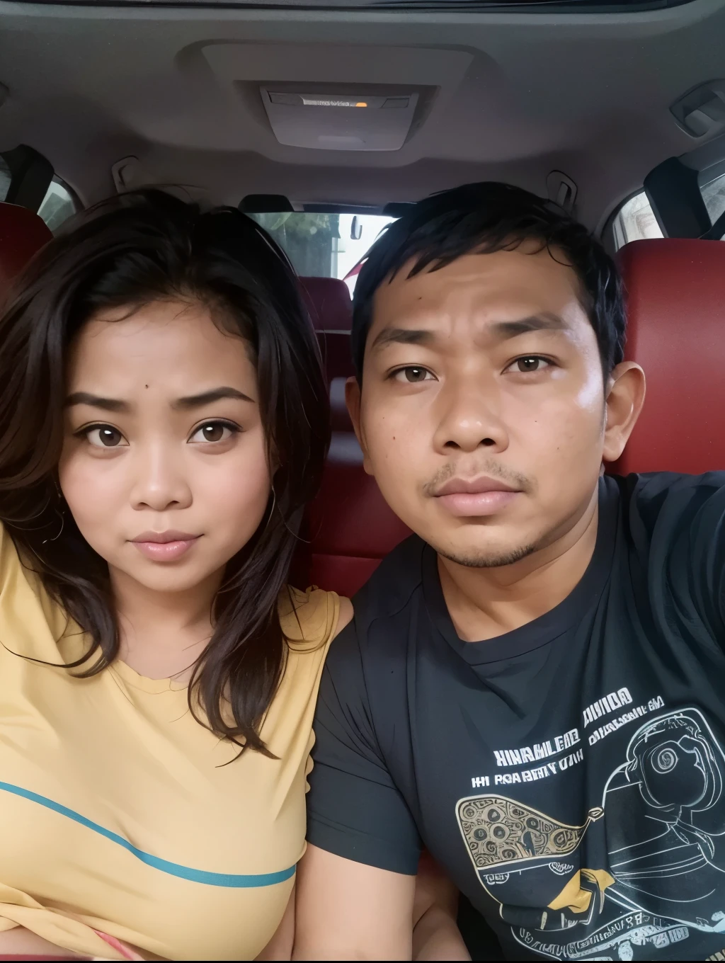 indonesia fat woman and man, (plump woman)