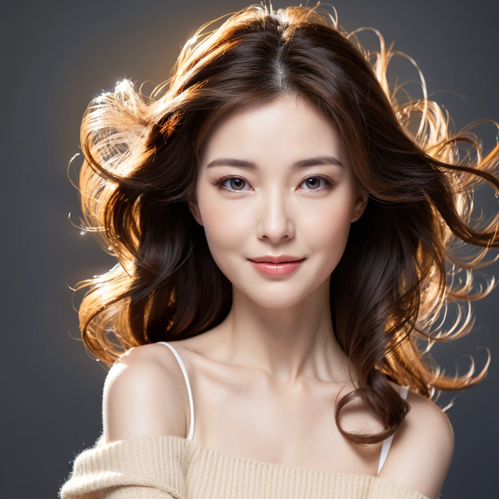 Beautiful mature woman with wavy long hair, she is alluring, Ultra-high resolution,(Realistic:1.4), ((Highest quality)), ((masterpiece)), (be familiar with),