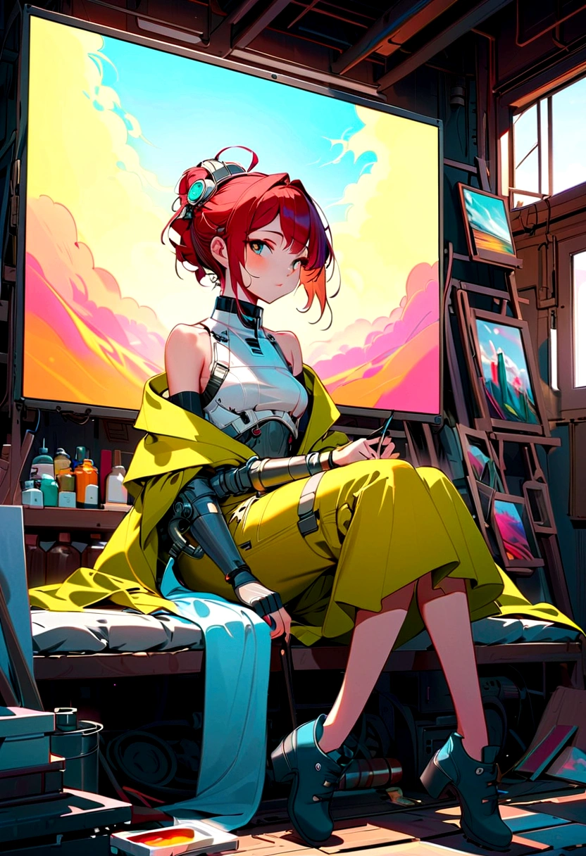 (Girlish Painting:1.3) of (Ultra detailed:1.3),(Cosy:1.3),best quality,masterpiece,highly detailed,ultra-detailed,1girl, unreal engin 5,octane render,(2D:1.2), limited palette flat color,, digital painting, artstation, concept art, smooth, sharp focus,art by ross tran and greg rutkowski and alphonse Mucha and Bak Karol,, (oil painting:1.16),(acrylic paint:1.16),(colorful:1.5), (watercolor:1.16),, by (nvinkpunk:1.0),(kuvshinov:1.0),(dreamlikeart:1.0),(samdoesart:1.0),(modelshoot style:1.0),(by Artist Koho Shoda:1.3),(by Artist Mike Mignola:1.3),(by Artist Joop Polder:1.3),(Classicism Art:1.3),(Industrial Art:1.3),(Solarpunk Art:1.3)
