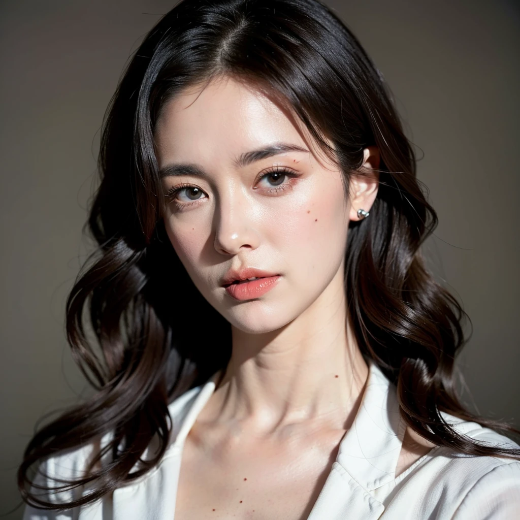 Beautiful mature woman with wavy long hair, she is alluring, Ultra-high resolution,(Realistic:1.4), ((Highest quality)), ((masterpiece)), (be familiar with),