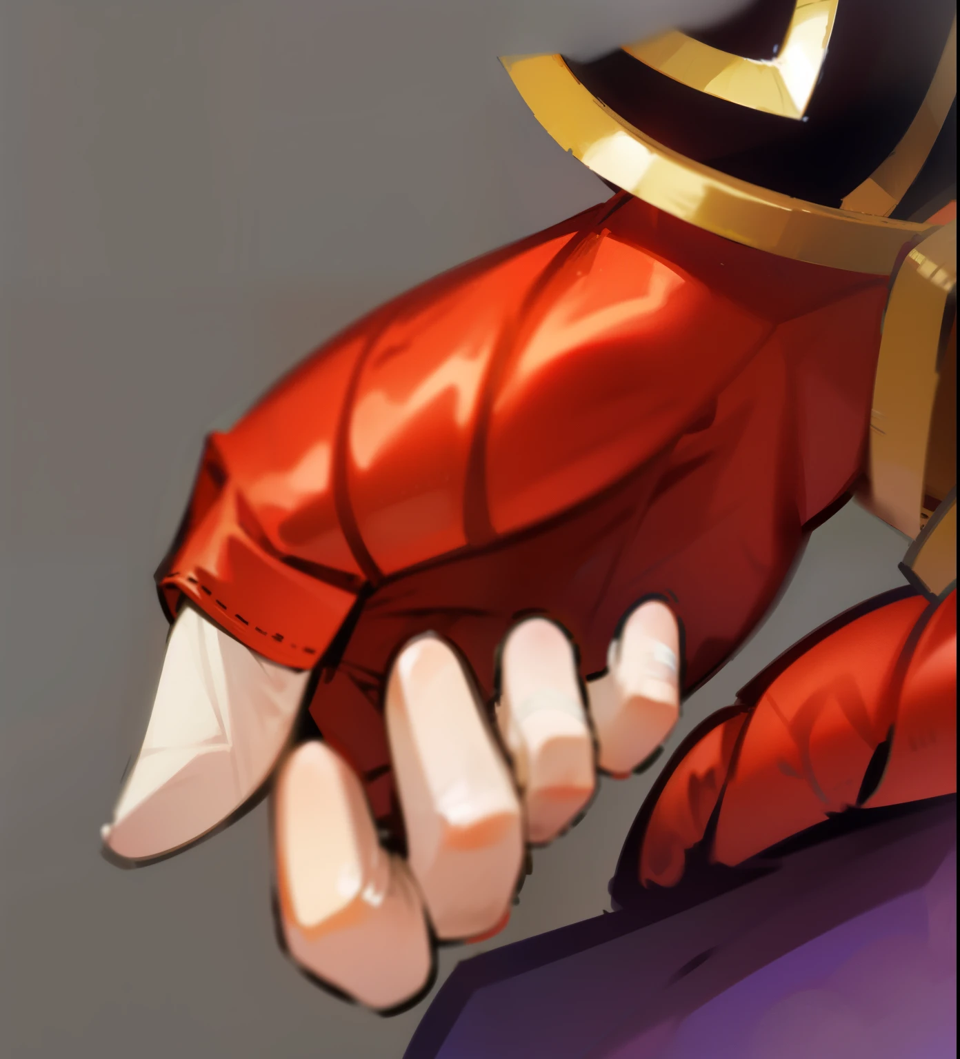  Drawing of the wrinkled texture of the bandage hand