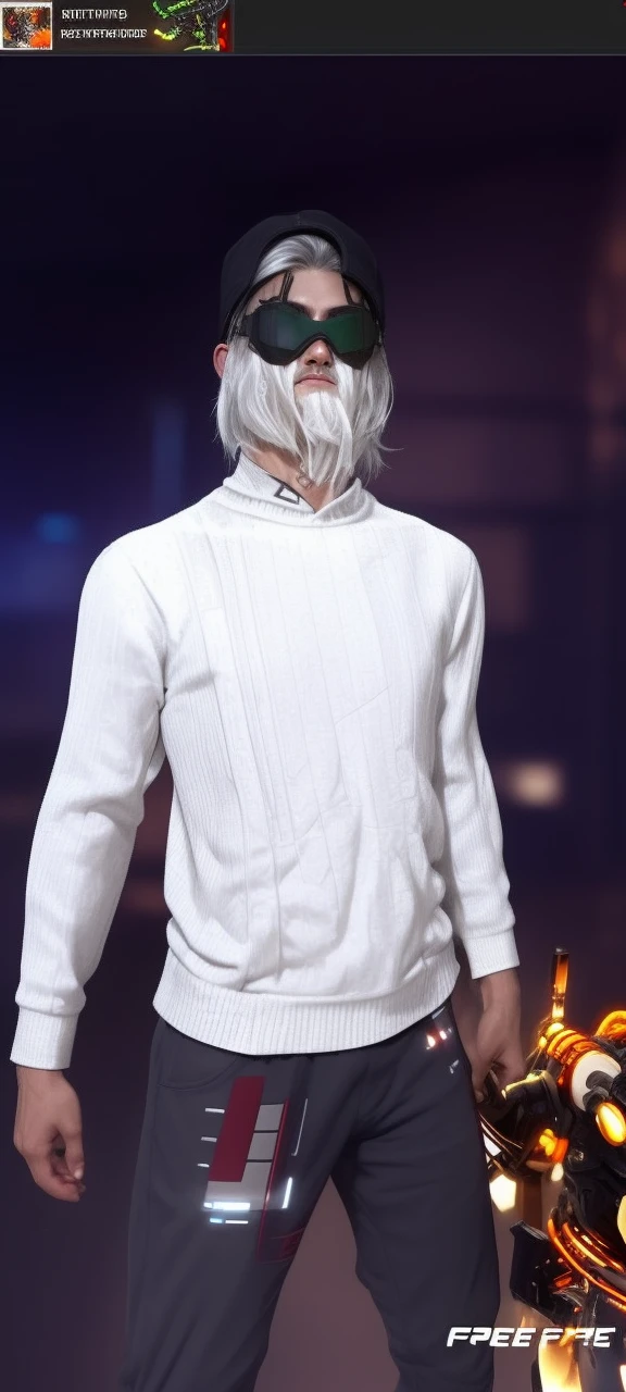 biomechanical cyberpun, high quality, high detail, one boy, grey hair, long hair, two pigtails, green eyes, sexy body, cyberpunk, lighting, dark tones, looking at viewer, dramatic, cybernetics, human-machine fusion, dystopian, organic meets artificial, dark, intricate, highly detailed