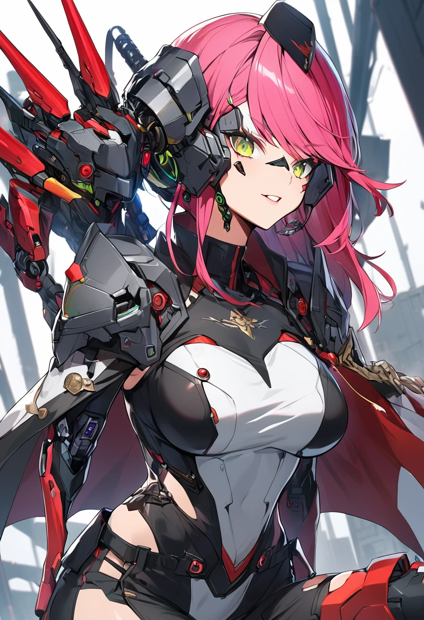 Captain Zara Nova - A cunning ex-military strategist with cybernetic enhancements