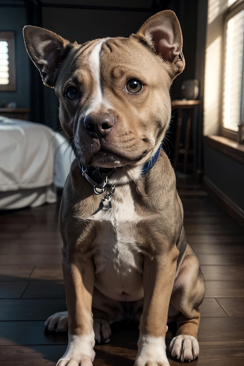 Disney Pixar pitbull gris