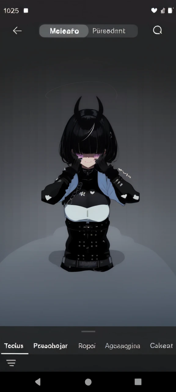 1girl,heart-shaped pupils,fingernails,hands on own face,white hair,purple eyes,(blush:1.1),choker,upper body,trembling,sweat,sweatdrop,heart,(speed lines:1.1),medium breasts, ((heavy breathing:1.3)), love, heart, crop top, happy, smile