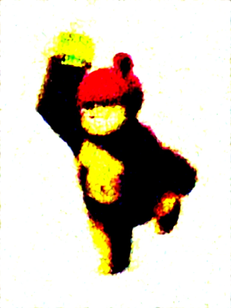 chubby, male, boy, small, bear, high res, furry, lantern, hammer, red helmet, chubby body, sparkles, thunder power, white fur, black fur in the chest, pretty, cute, man