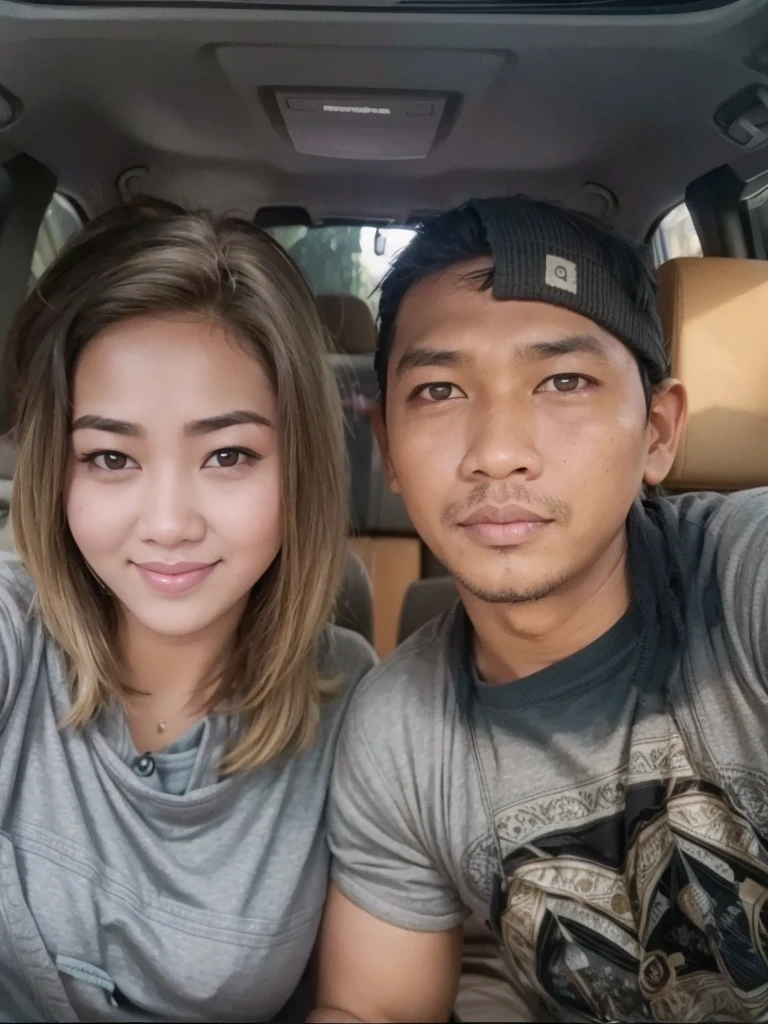 indonesia fat woman and man, (plump woman)