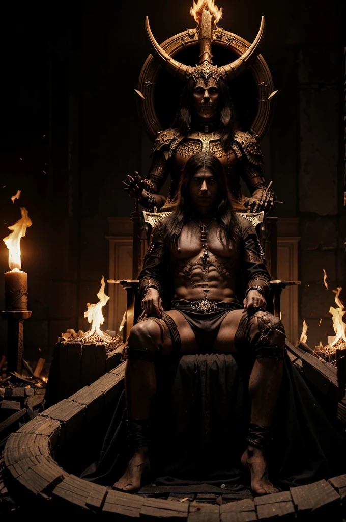 On the bones he summoned trouble - He will blacken the flesh on the bonfires. I will ascend to death as to the throne, you will fall, demiurge-Lord!