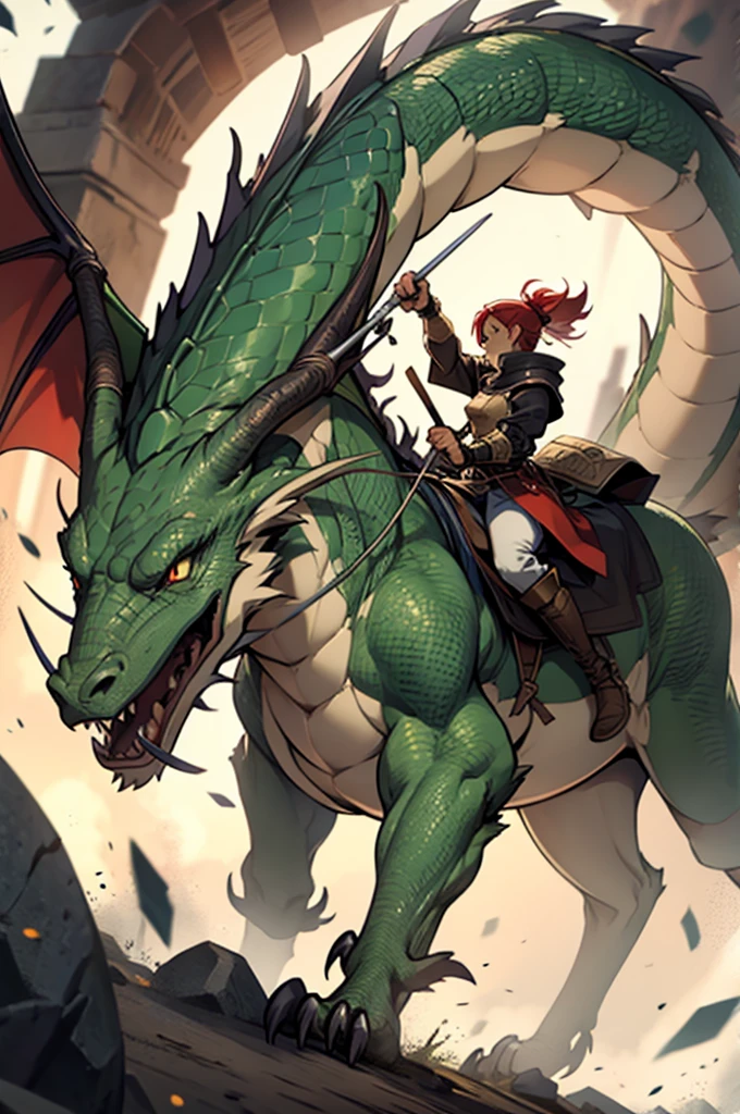 Medieval dragon slayer
