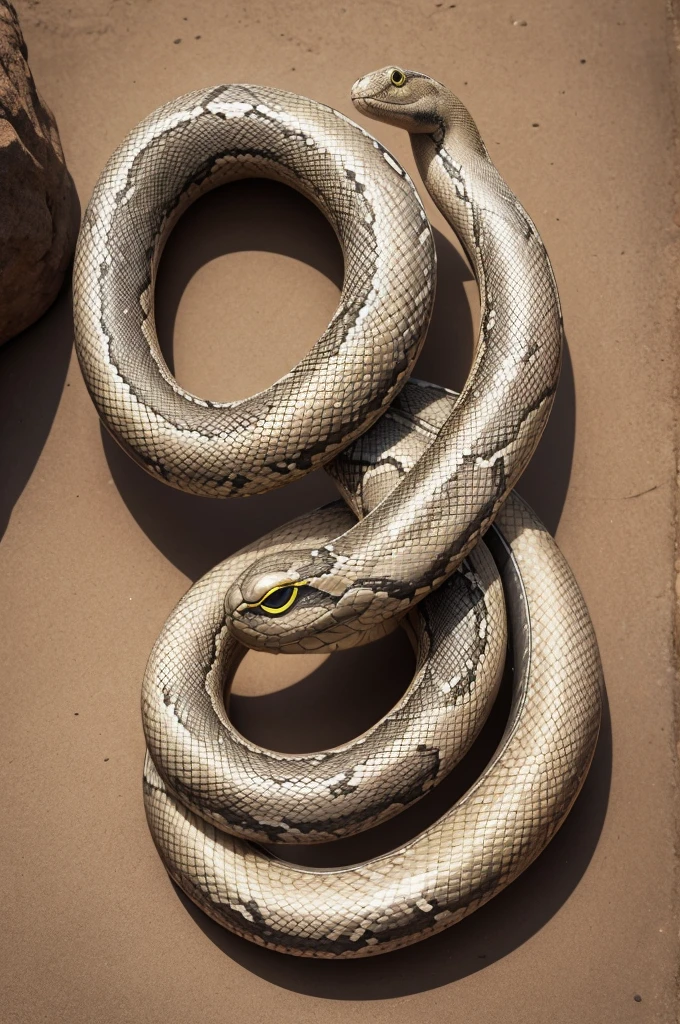 Snake eating its own figure-eight tail