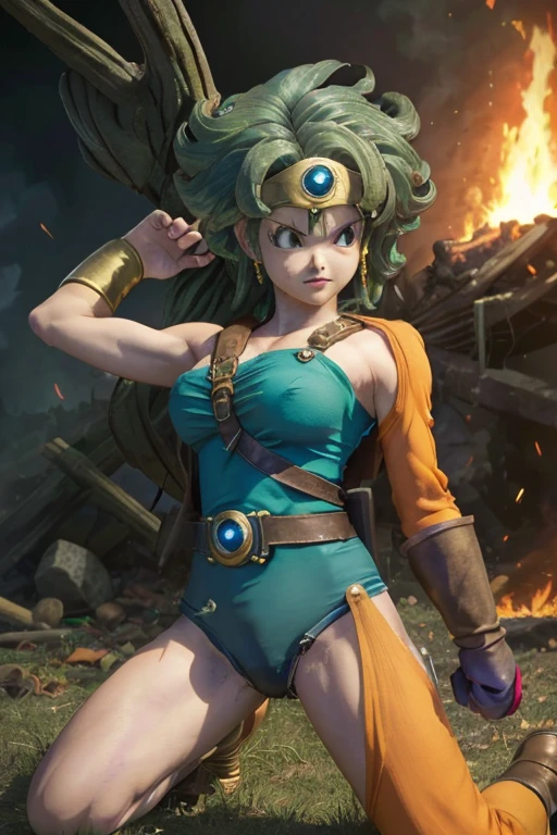 (((Dragon Quest 3 Costume)))、(((Female Hero)))、(((Almost dead)))、(((hang)))、(((suffering)))、(((Your clothes are torn)))、((Make the most of your original images))、((It is violently destroyed))、(((cadaver)))、(((Hanging)))、(((Weaknesses)))、((Bloodstained))、((Stockings are torn))、((Best image quality、8K))、Ultra-high resolution、(((be hit by a fire attack)))、(((There are many scars)))、(((Desperately endure)))、(((be hit hard)))、(((Fall down)))、(((Real)))