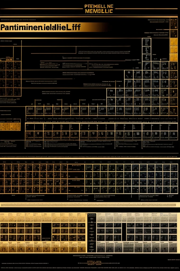 Make a image of periodic table which include atomic mass, atomic no and other constituent 