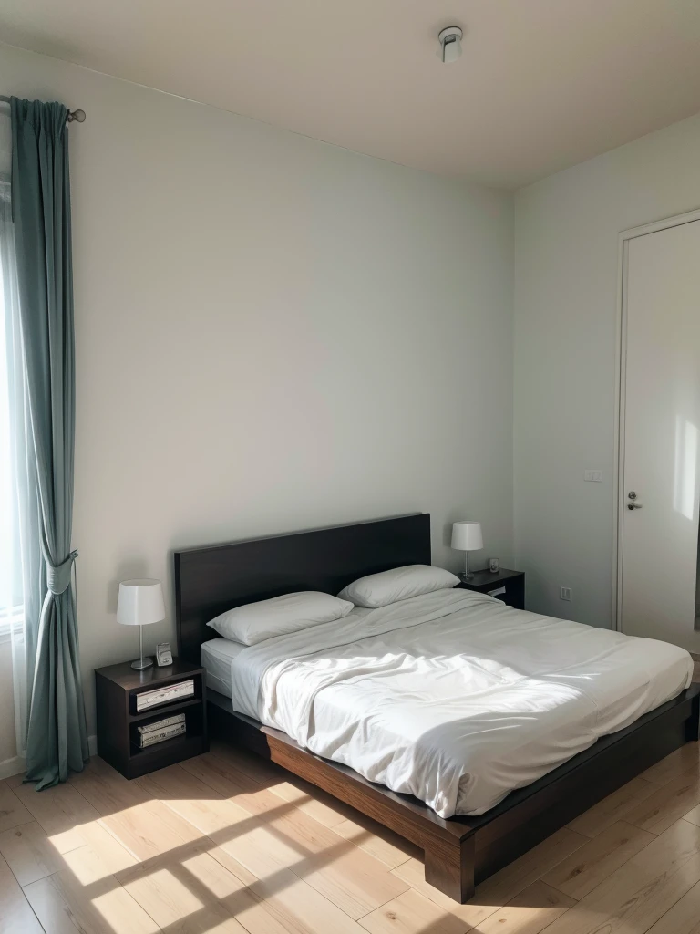 minimalist bed room girl decor