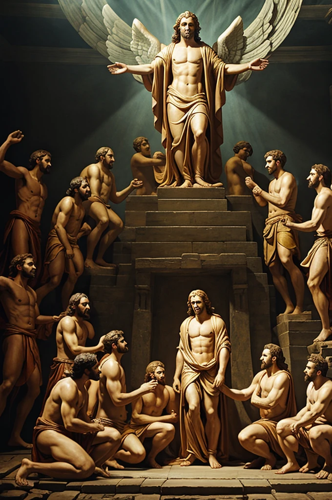 Judgment scenes in heaven