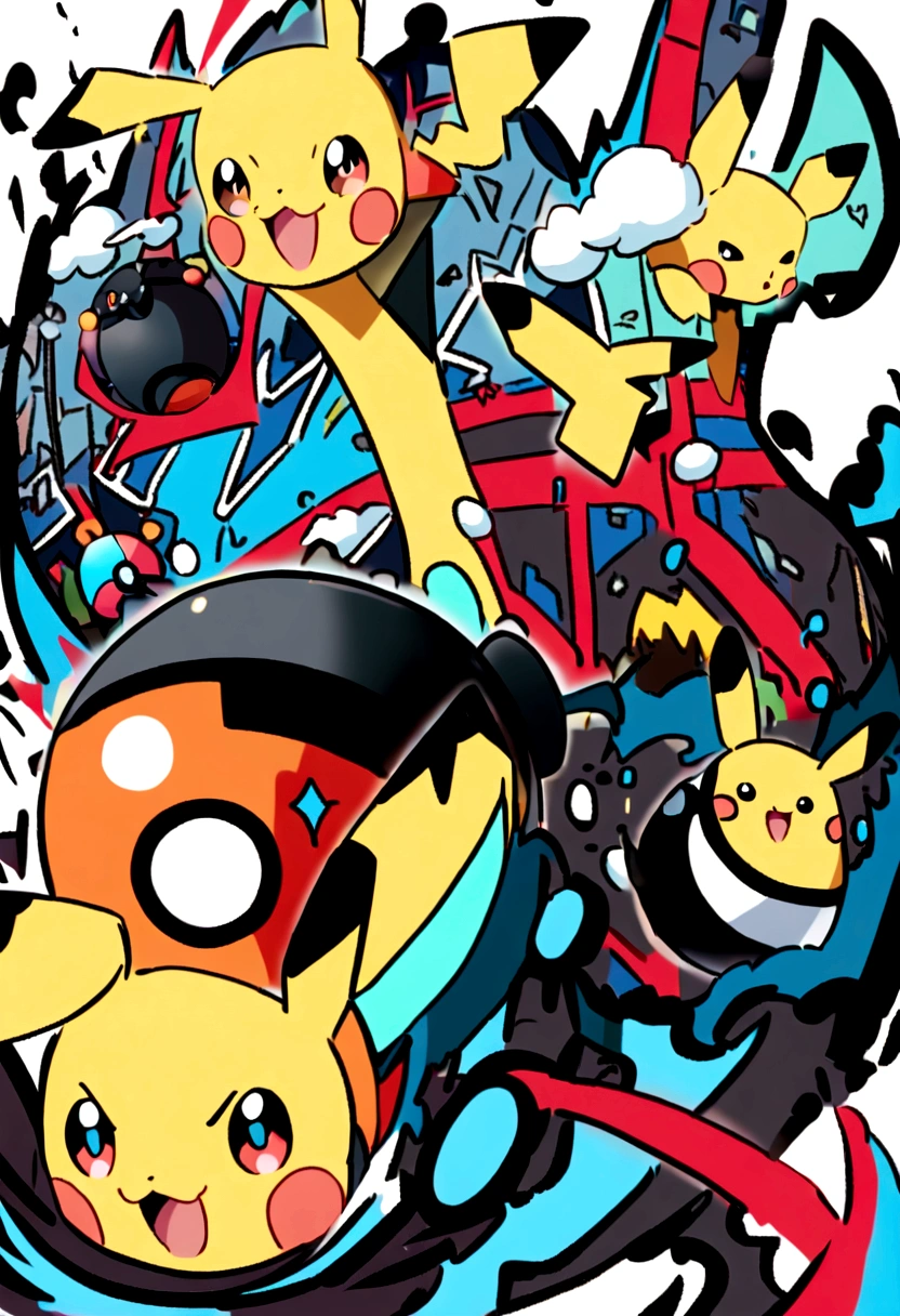Graffiti style Pikachu wallpaper Poké Ball