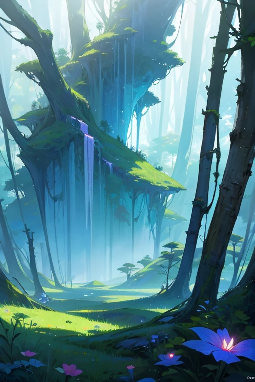 A beautiful, fantastical forest