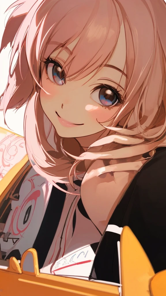 Looking at me and smiling
