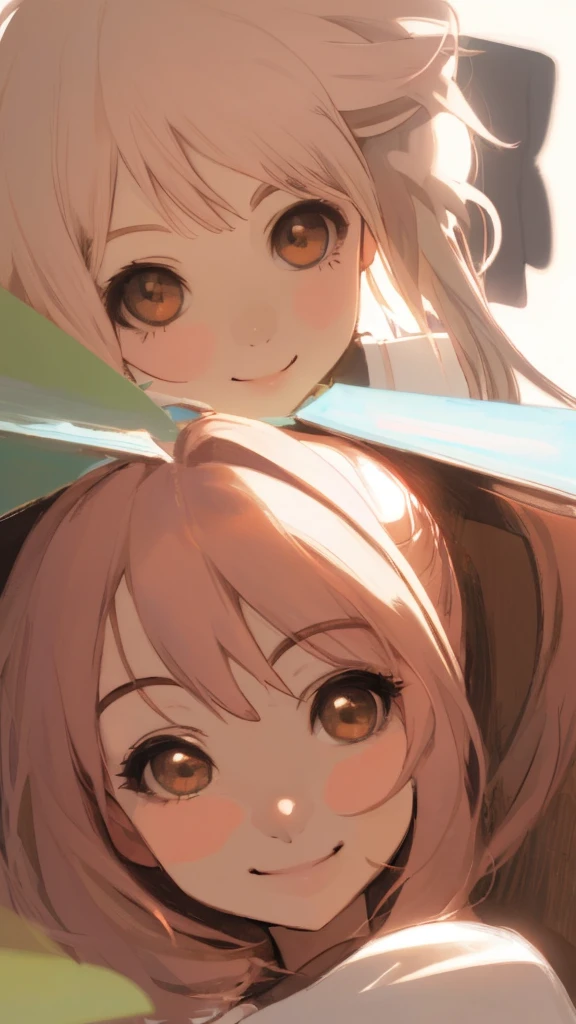 Looking at me and smiling