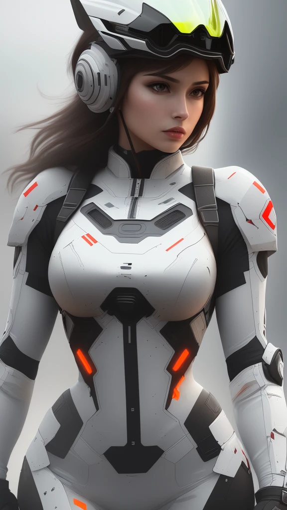 1girl, detailed futuristic armor, (best quality, 4k, 8k, highres, masterpiece:1.2), ultra-detailed, (realistic, photorealistic, photo-realistic:1.37), intricate led visor helmet, dynamic pose, dramatic lighting, cinematic angle, vibrant colors, science fiction, concept art