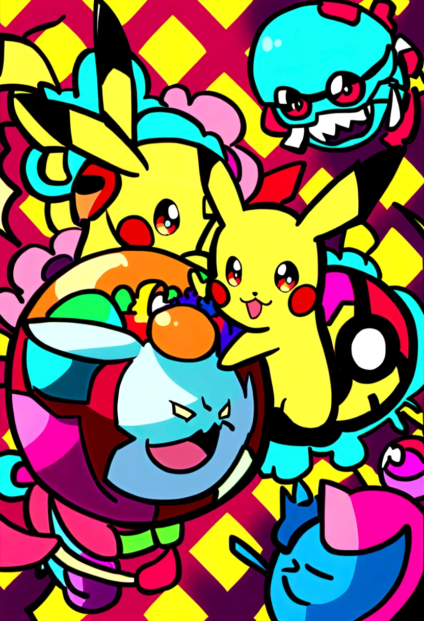 Graffiti style Pikachu wallpaper Poké Ball