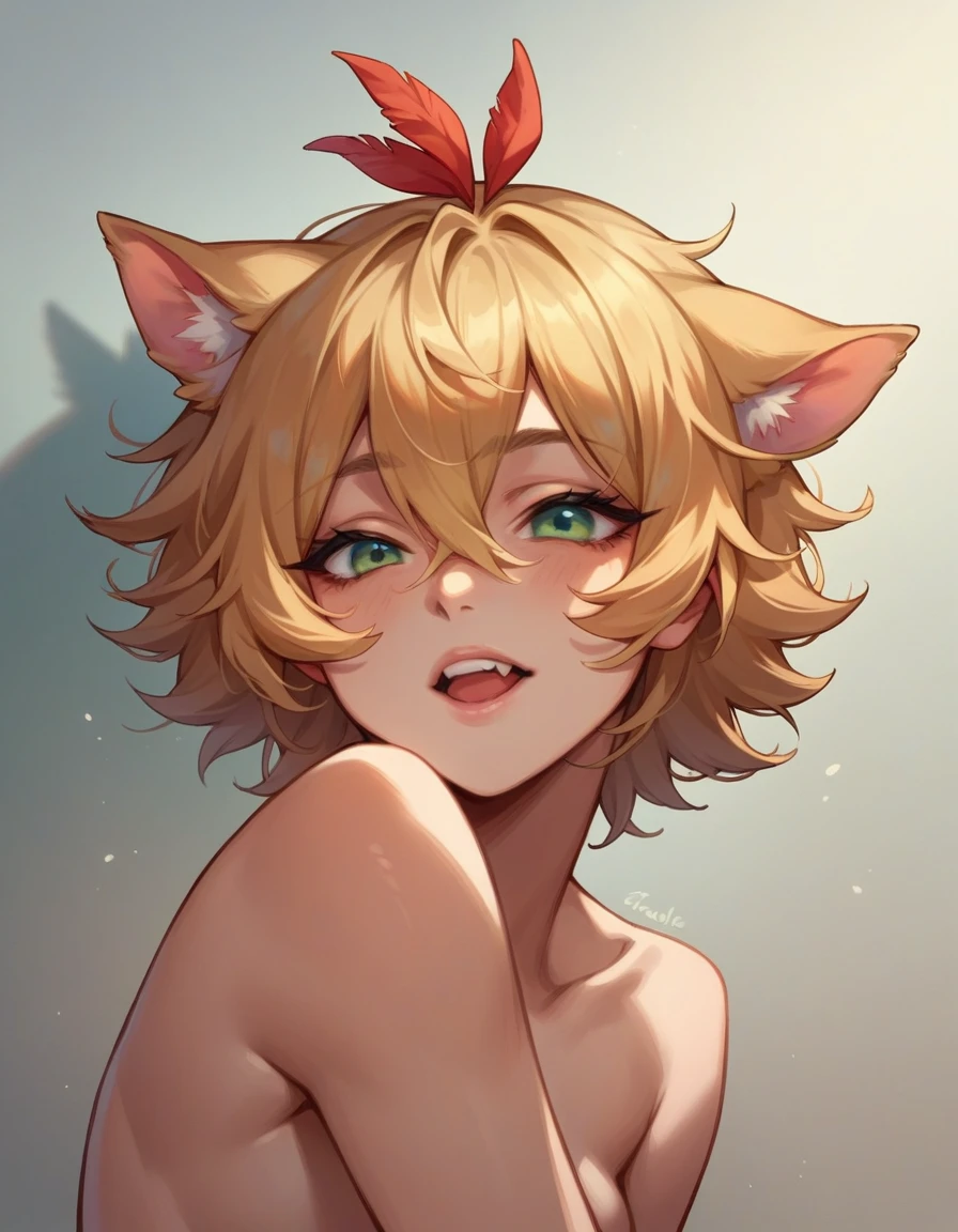 Cat with chicken head