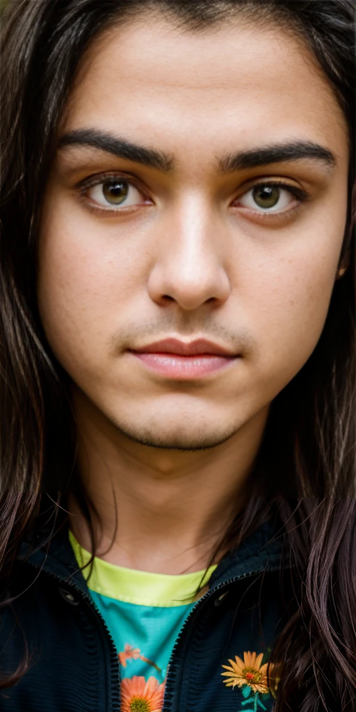 Imdian 25 years old boy, walking in garden, sad face, 4k image with realistik photographic images