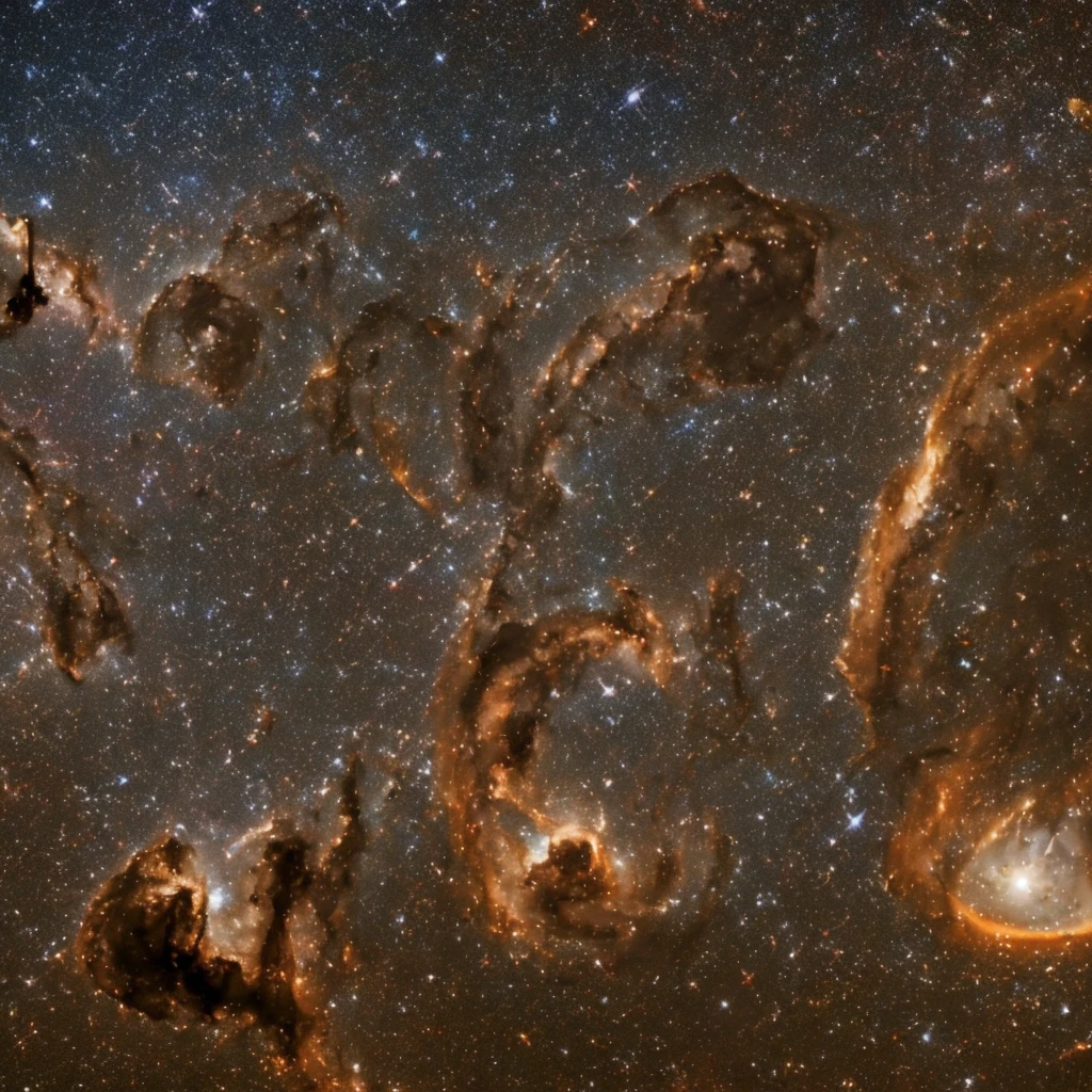 two eyes, one looking at the night sky and the other looking at the most beautiful image of outer space, with nebulae, galaxies and lots of stars 