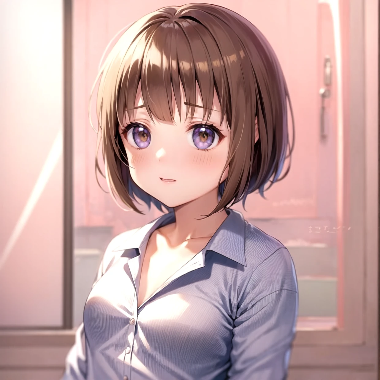 Brown Hair、Fine Deal、色々な服のパターン、Fine wrinkles and expressions on clothes