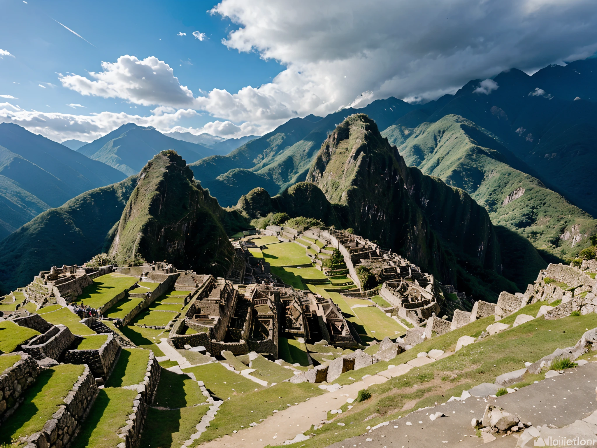 Machu Picchu, Peru - An ancient Incan city set high in the Andes Mountains.