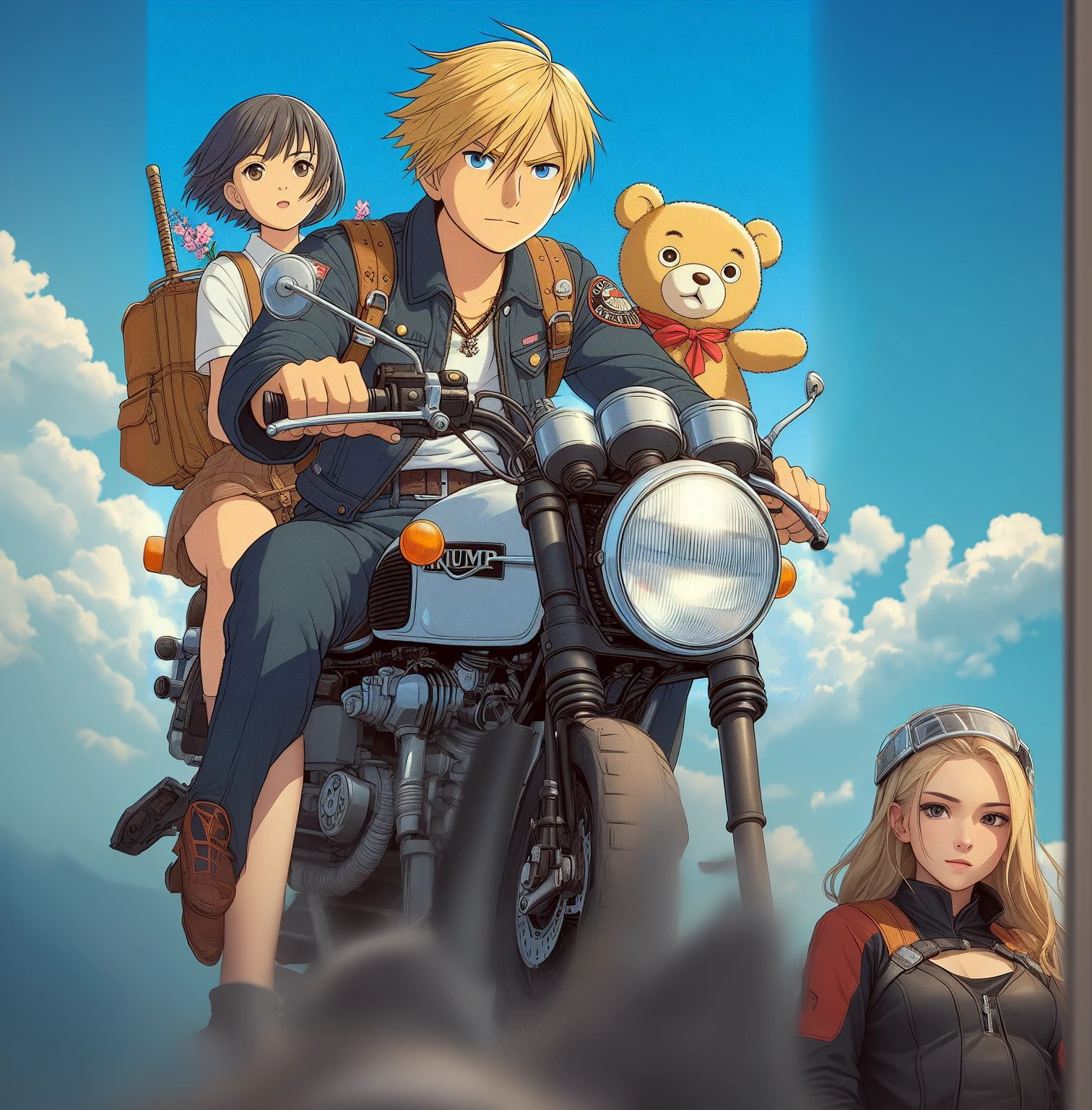 please show the entire motorbike.