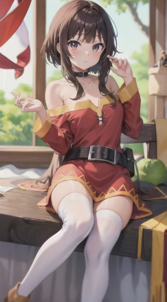 masterpiece, best quality, highres,  
 megumin, megumin's style
,
,