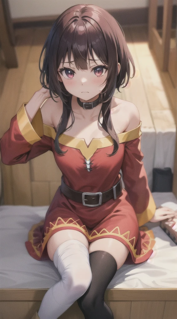 masterpiece, best quality, highres,  
 megumin, megumin's style
,
,