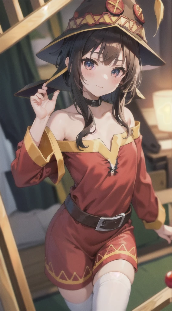 masterpiece, best quality, highres,  
 megumin, megumin's style
,
,